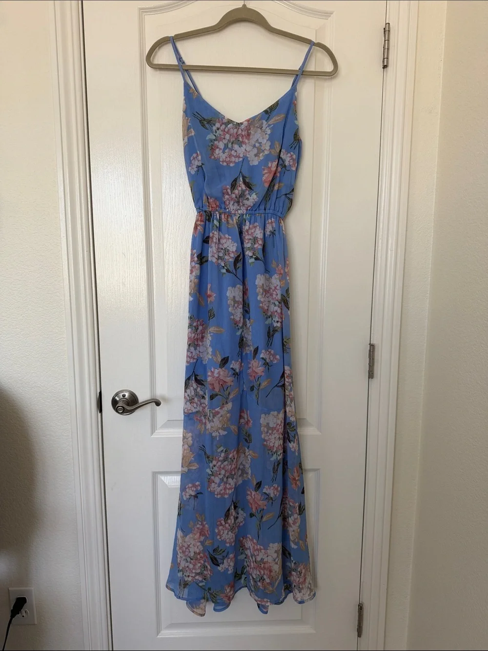 Abercrombie & Fitch Periwinkle Floral Maxi Dress